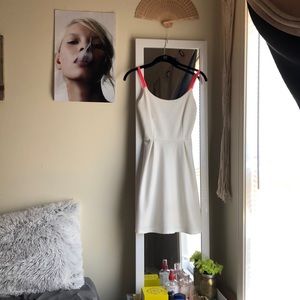 White Babydoll Strapless Dress
